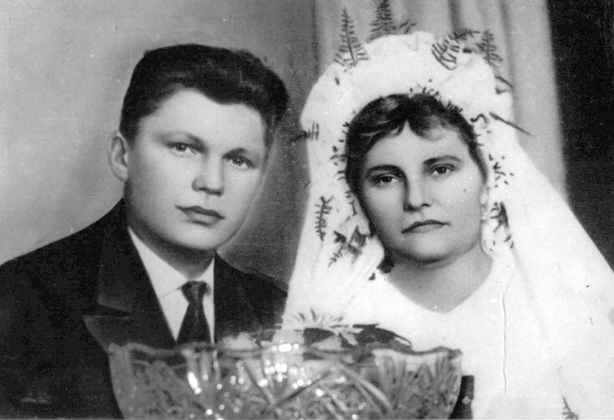 Весільне фото Копервасів - 1958 рік
